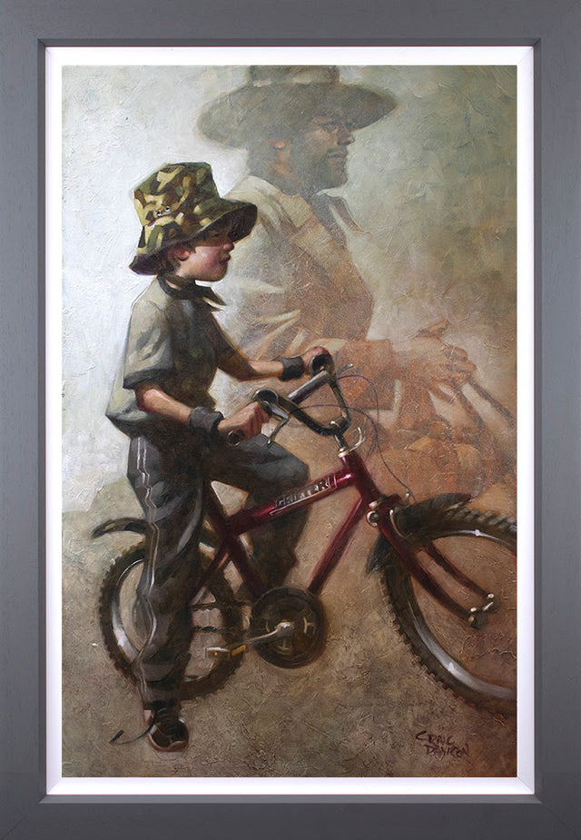 High Plains Grifter Framed Canvas By Artist Craig Davison