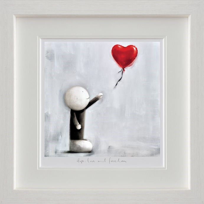 Hope Love And Freedom Framed Print by Artist Doug Hyde