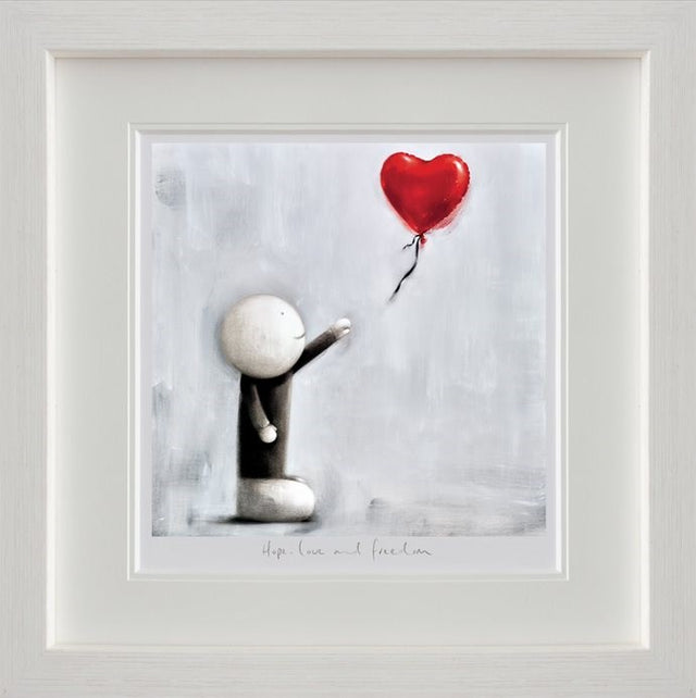 Hope Love And Freedom Framed Print by Artist Doug Hyde