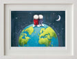 Love Makes The World Go Round Framed Print by Artist Doug Hyde