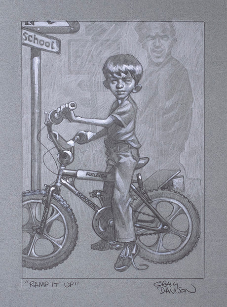 Ramp It Up Sketch Mounted Print By Arist Craig Davison