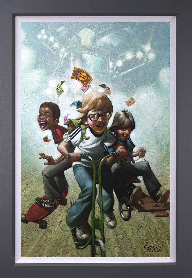 Self Preservation Society Framed Canvas By Artist Craig Davison