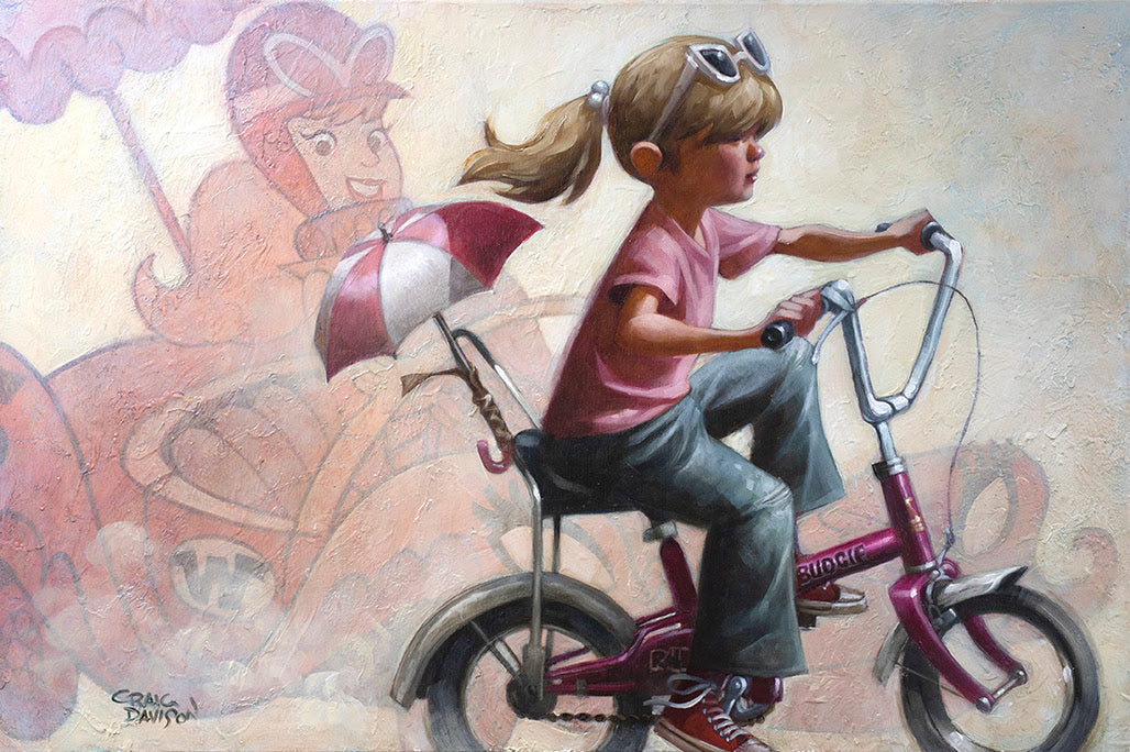 The Glamour Girl Of The Gas Pedal Mounted Print By Artist Craig Davison