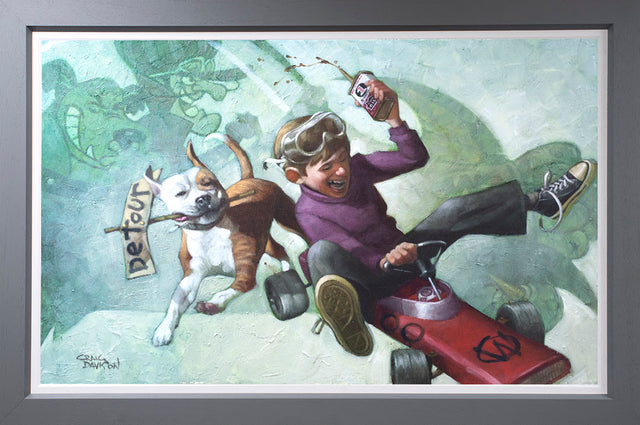 Those Double Dealing Do Badders Framed Canvas By Artist Craig Davison