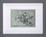 Those Double Dealing Do Badders Sketch Framed Print by Artist Craig Davison