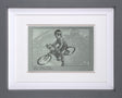 Twin Ceramic rotor Drives On each Wheel sketch Framed print by artist craig davison