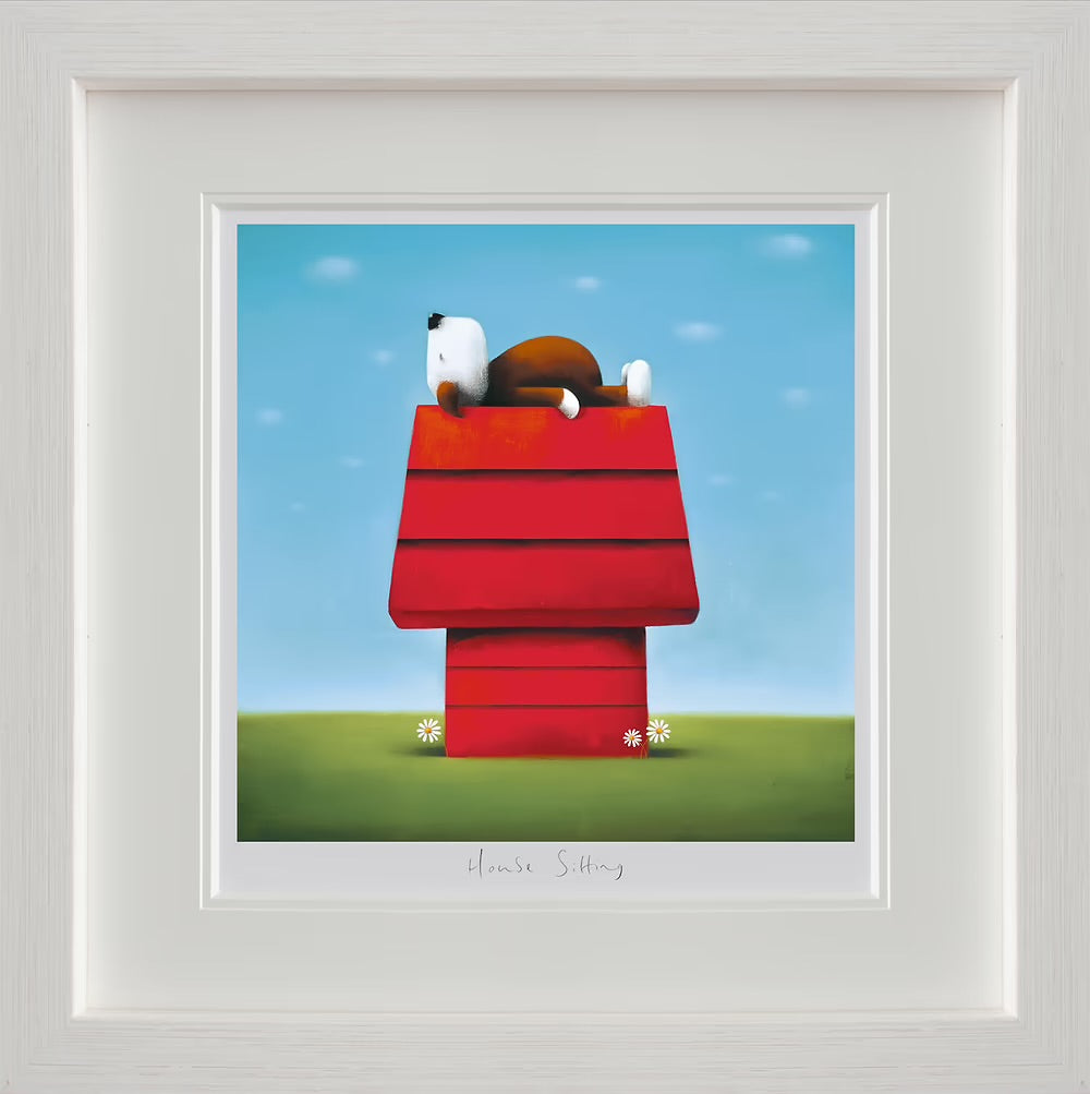 house sitting framed print by artist doug hyde