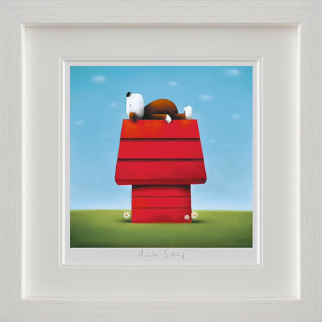 house sitting framed print by artist doug hyde