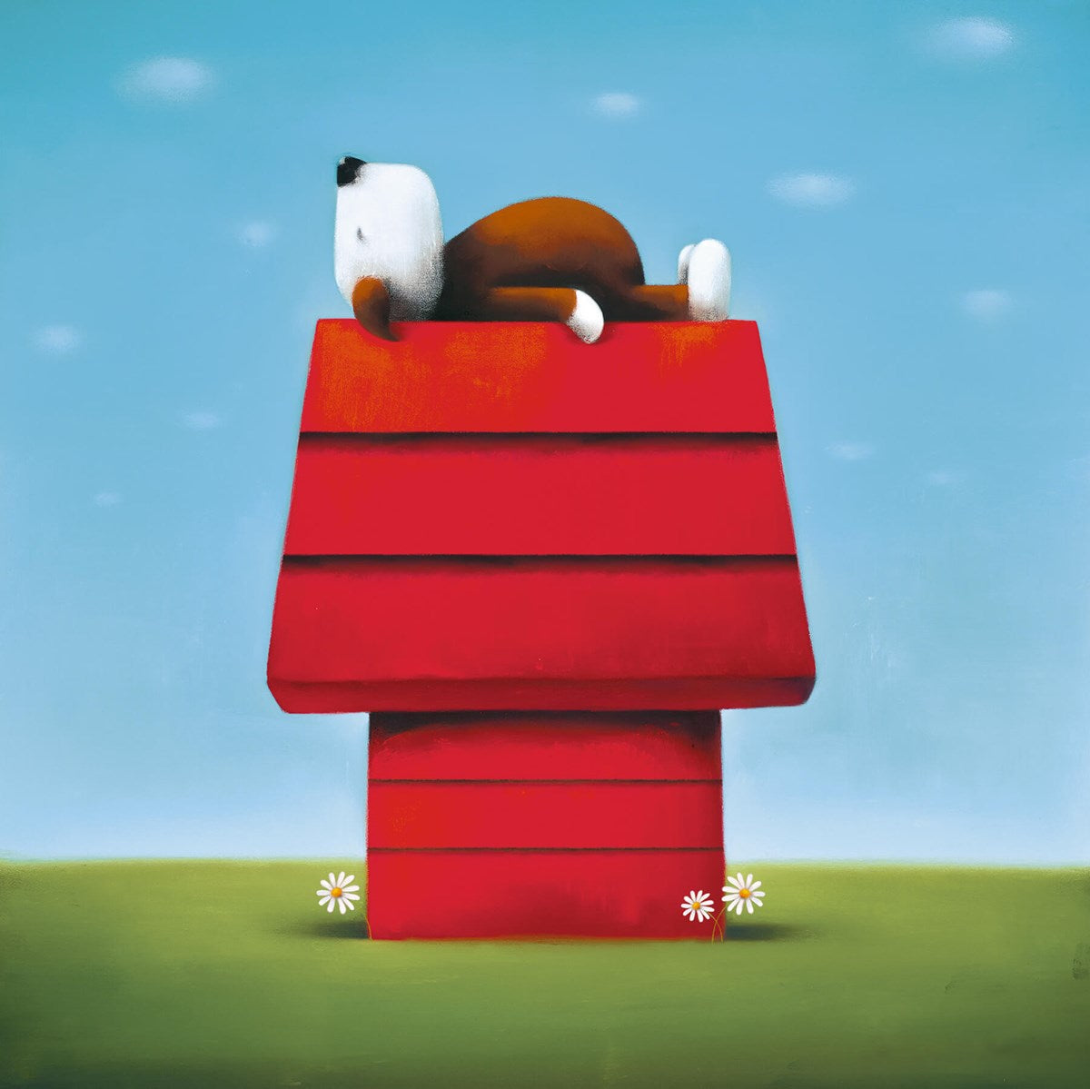 house sitting mounted print by artist doug hyde